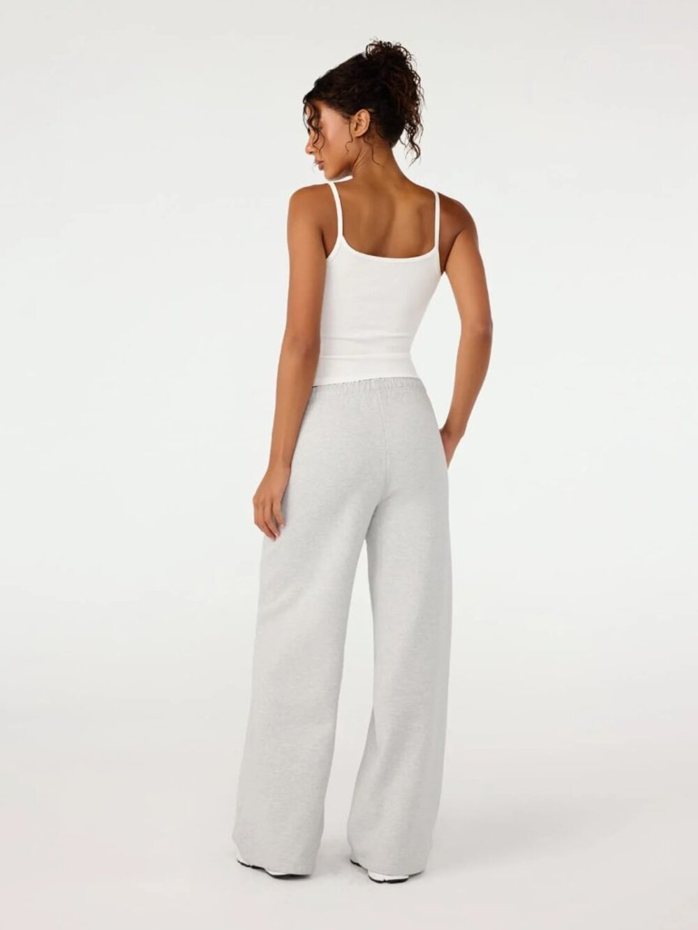 CSB Straight Leg Sweatpants in Snow Marle, Size XXS - Picture 3 of 9